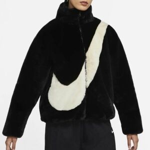 Like new Nike Fur Swoosh jacket